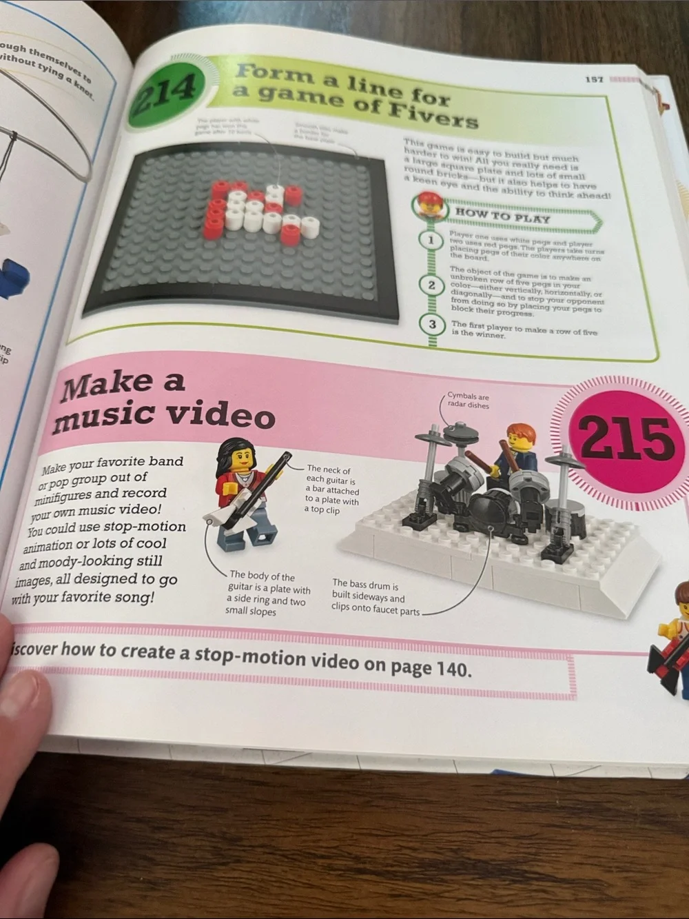 Lego 365 Things To Do With Lego Bricks book - White, Red, Blue, Yellow, Black